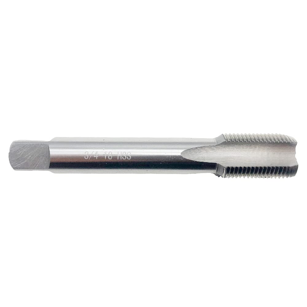 Juego de machos y terrajas HSS de 3/4"-18, Mano Derecha, terraja para roscar a máquina de 3/4 x 18, Herramienta de roscado de 3/4-18, Macho de roscar de 3/4-18 y terraja Redonda de 3/4 x 18