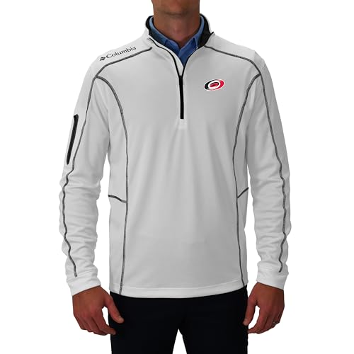 Columbia Carolina Hurricanes Golf Men's Casual Lightweight Shotgun Pullover2