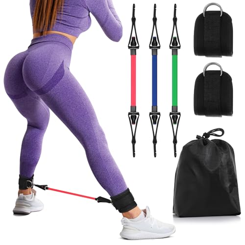 Ankle Resistance Bands Cuffs,Glute Kickback Ankle Straps