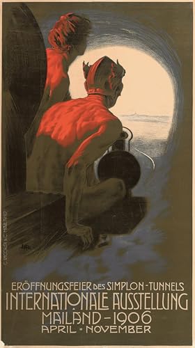 Peinture murale affiche Leopoldo Metlicovitz décoration salon moderne en toile 60x90cm