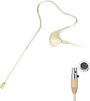 Vista 1 de KIMAFUN Micrófono de Diadema/Auricular de Una Sola Oreja con Gancho Colgante Sobre la Oreja Micrófono Condensador Compatible con Sistema Inalámbrico