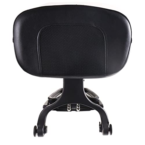 Dossier Passager Vespa GTS 300 Noir Mat avec Support Fixe Chromé