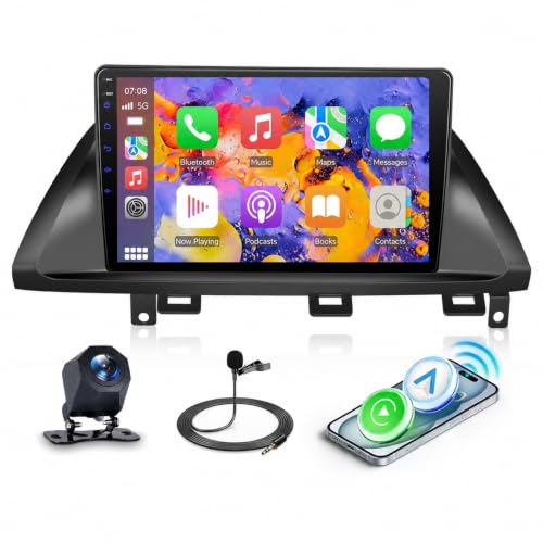Image of Podofo Linux MP5 Car Stereo for Honda Odyssey 2005-2010 Wireless CarPlay Android Auto 10.1 inch IPS Touch Screen DSP Bluetooth SWC Colour-Keyed Lamp Backup Camera