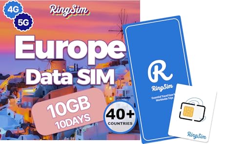Europe SIM Card 10GB for 10 Days No Activation