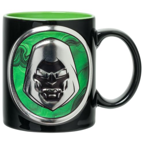 Image of Silver Buffalo Marvel Avengers Doomsday Doctor Doom, 3D Embossed Mug, 20oz