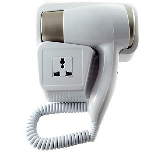 Trade Shop traesio- secador de pared 2000u00a0W 2u00a0Velocidades Albergo Hotel Baño Secador Pelo Hair Style