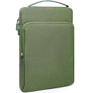 HYZUO 13.3-14 Inch Laptop Bag Sleeve for MacBook Pro 14 M5 M4 M3 M2 M1 Pro/Max A3426 A3427 2026-2021, MacBook Air/Pro 13.3, 13.8"-13.5" Surface Laptop/Book, Notebook Case for 13" Dell HP, Grass Green
