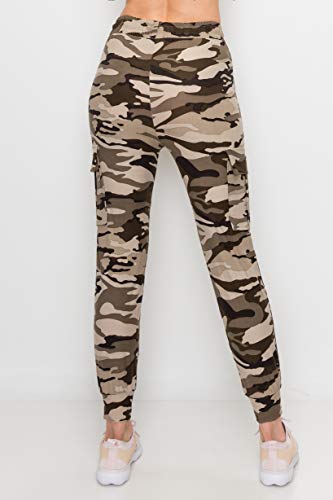ALWAYS Cargo Jogger Pants for Women, High Waisted Sweatpants with Pockets, Buttery Soft Lounge Pants for Athletic Yoga, Gym & Performance Wear, Camo 1834 L - image 3