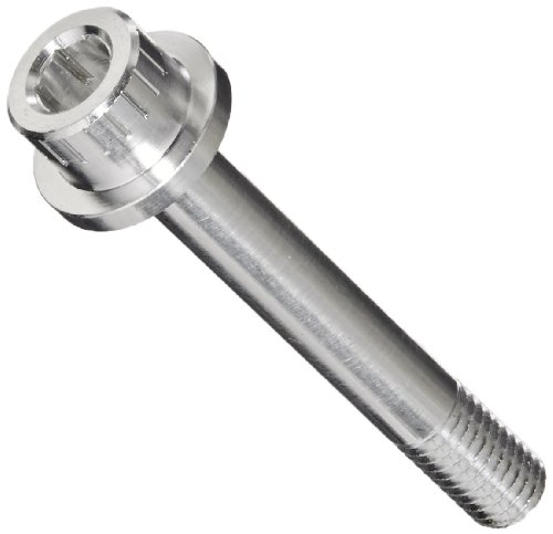 Tornillo de aluminio 10-32 con cabeza de brida y acabado liso para fijación mecánica