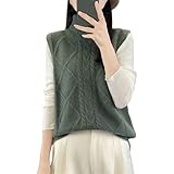 Conseils : afin de garantir la qualité et de prolonger la durée de vie de ce gilet à col roulé en laine, il est recommandé de le laver à la main ou d'utiliser un détergent spécifique à la laine pour un lavage doux. Évitez le lavage en machine et le séchage à haute température pour éviter le rétrécissement et la déformation.