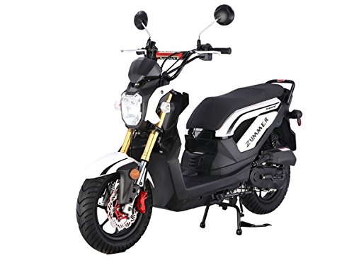 TAO SMART DEALS NOW brings to you Zummer 50 by 49cc/50cc Sporty Scooter (White)