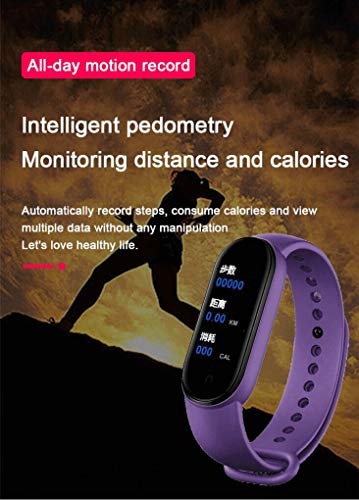 MEISI Pulseira Inteligente M5 Com Monitor de Frequência Cardíaca Rastreador de Fitness Monitor de So