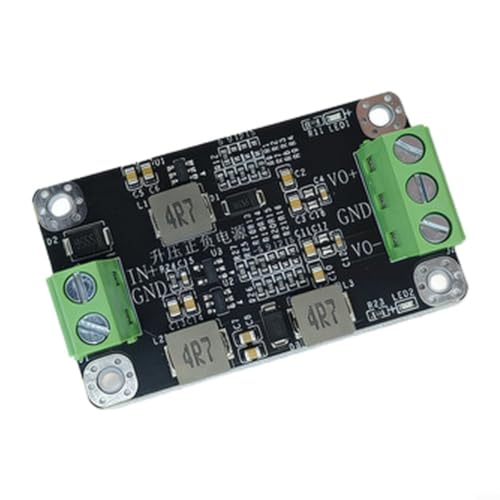Micpointik Conversor de potenciador DC-DC ± 5 V Dual Power Supply con baja ondulación < 30 mV para audio para adc control industrial, entrada 3 V-15 V, salida 500 mA, color negro