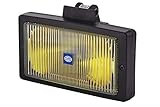 Gehäusefarbe: schwarz HELLA 1NE 006 300-101 Halogen-Nebelscheinwerfer - Jumbo 220 - 12/24V - Anbau - Lichtscheibenfarbe: gelb - links/rechts