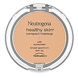 Neutrogena Healthy Skin Compact Lightweight Cream Foundation Makeup with Vitamin E Antioxidants, Non-Greasy Foundation with Broad Spectrum SPF 55, Nude 40, .35 oz