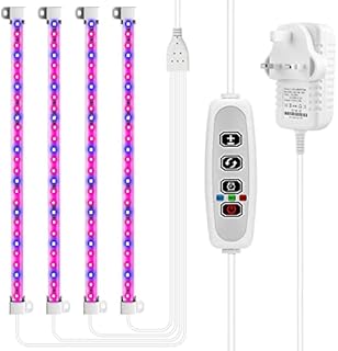 LEBANDWIT LED Grow Light Strip 36W 108 LEDs Full Spectrum Dimmable Grow Light Bars with Auto ON & Off Function 6/9/12H Timer 10 Dimmable Levels and 3 Switch Modes for Indoor Plants Gardening