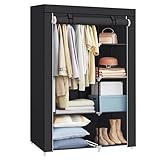 SONGMICS Armario de Tela, Negro RYG085B02