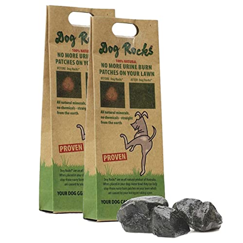 (2 Pack) Dog Rocks Prevent Grass Burn Marks, 4 Month Supply