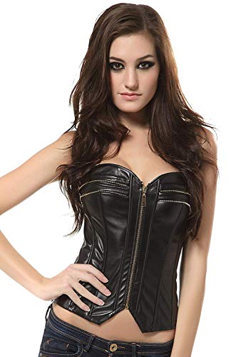 De Piel Sintética De Las Mujeres Overbust Corsage Moda Mode De Marca Bodycon Color Sólido Color Sólido Ramillete Elegante Clásico Fuera del Hombro Bandeau Body Shaper Miede