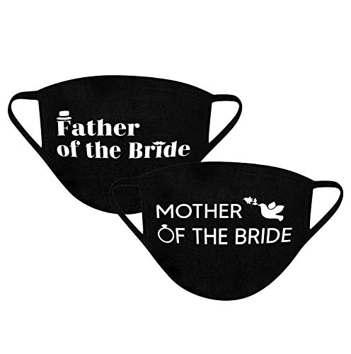 canjoyn 2 Pcs Washable Face Mask for Brides Cotton Covering