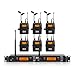Xtuga RW2080 in Ear Monitor System 2 Channel 2/4/6/8/10 Bodypack Monitoring with in Earphone Wireless SR2050 Type! (6 bodypack with Transmitter)