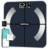 Bilancia Intelligente Impedenziometrica Bluetooth con App, Bilancia Digitale Smart per Grasso...