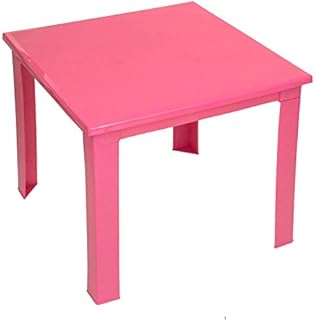 e2e Kids Children Plastic Home Garden Picnic Folding Foldable Table (Pink)
