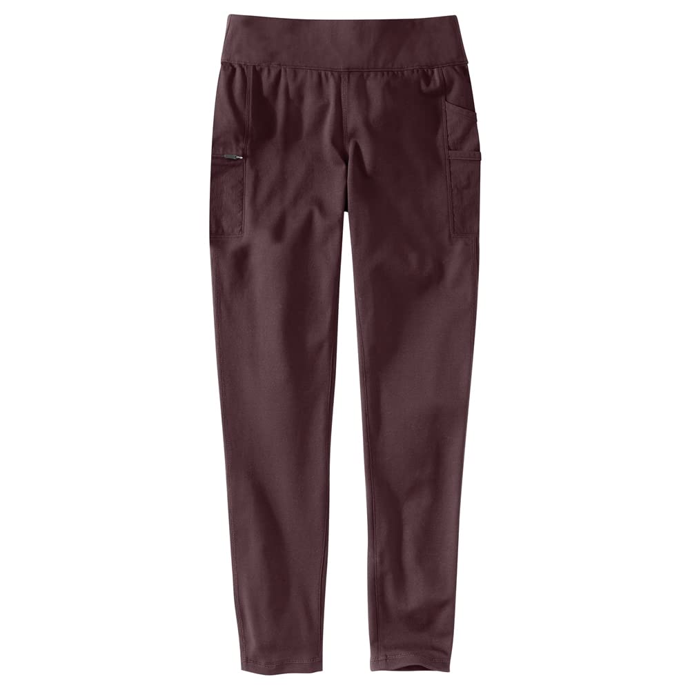 Carhartt Women's Force Fitted Lightweight Utility Legging, BlackBerry, XS