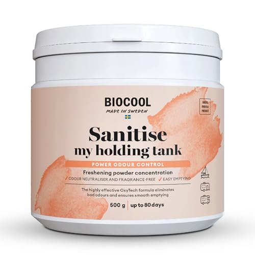 Biocool Poudre traitement réservoir eaux usées 500 g – Alternative sans parfum aux produits chimiques WC | Décompose déchets & neutralise odeurs |...