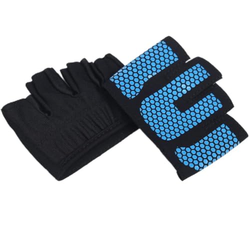 FSJMTQTS Guantes de Yoga Guantes de yoga de medio dedo for pilates y fitness for mujer para Físico(Rouge)