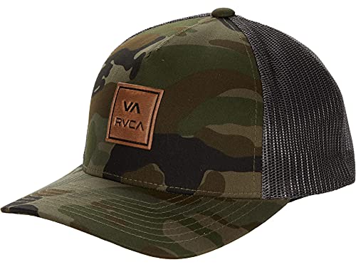 RVCA Boys Curved Brim Trucker Hat Baseball Cap, Camo, One...