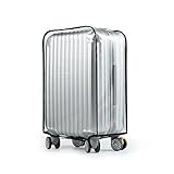 Luggage Cover,Clear PVC Transparent Travel Suitcase Protector Dust-proof Cover for 20-28 Inch Luggage (Type A, 28