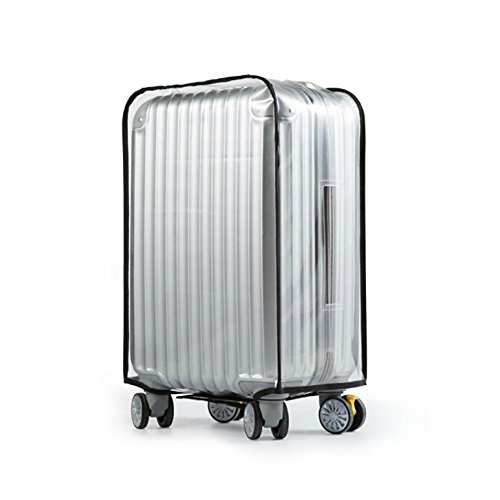 Luggage Cover,Clear PVC Transparent Travel Suitcase Protector Dust-proof Cover for 20-28 Inch Luggage (Type A, 28