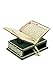 ihvan Online, The Holy Quran Gift Set, Koran Book Stand Holder, Desktop Quran Holder, Rehal, Arabischer Koran, Samt überzogene Truhe, Rihal, Dekorative islamische Geschenke für Muslime, Grün