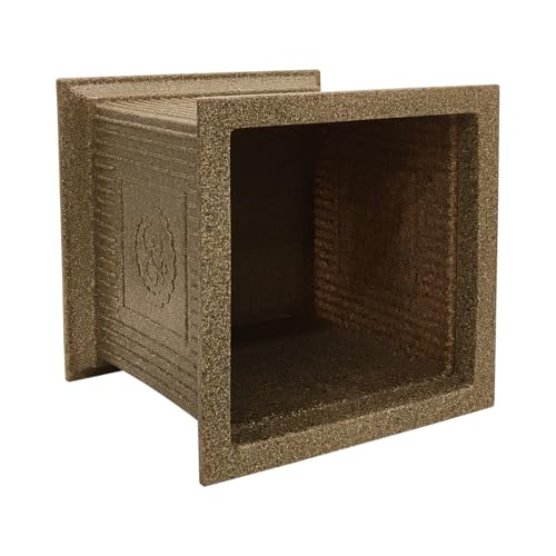 Image of Harshdeep Tulsi Plant Pot - Indoor Outdoor Home Balcony Window Garden Decorative UV Resistant 12 Inch Light Weight Roto Pot (Sand Stone)