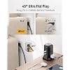 Power Strip Tower Surge Protector, SUPERDANNY Desktop Charging Station, 6.5 Ft Flat Plug Extension Cord, 9 Outlets, 4 USB (2 USB-C), 1080J, Multiple Protections Outlet Extender for Home, Office, Dorm
