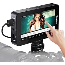 Desview R6 UHB 4K Monitor 5.5 Inch Camera Field Monitor FHD 1920x1080 4K HDMI with 3D LUT HDR Touch Screen 2800Nits Ultra High Brightness Waveform Vectorscope False Color Zebra for DSLR & Mirrorless