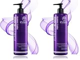 Evoque Flawless Blonde Anti Yellow Shampoo 400ml, Silbershampoo für Blondes, Graues & Silbernes Haar, Mit 12 Aminosäuren & Vitamin E, Parabenfrei, Silikonfrei, Neutralisiert Gelbstich (Packung mit 2)
