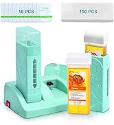 2PCS Roll on Wax Kit, Seopri Double Wax Roller Kit for Hair Removal, Honey Roller Waxing Kit with...