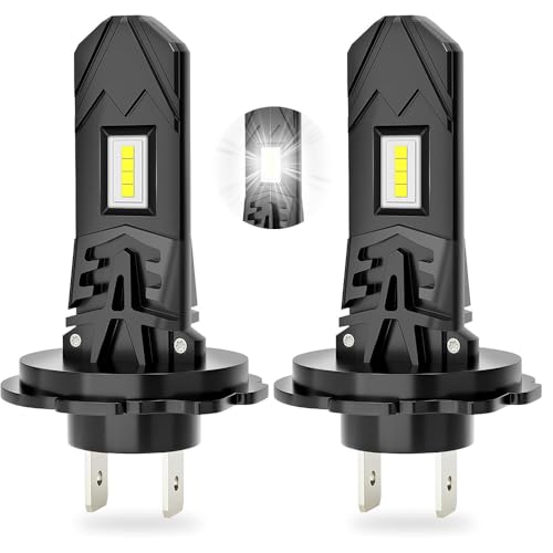 BIZOI Bombillas LED H7, Bombilla H7 LED 30W 10000LM, 300% Más Brillante 6000K Blanco Frío H7 LED Bombilla, Plug and Play, 12V h7 led para Faros de Coche y Moto, Reemplazo de Halógeno