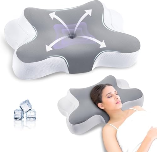 A-Pce Cervical Pillow for Neck and Shoulder,Contour Memory Foam P...