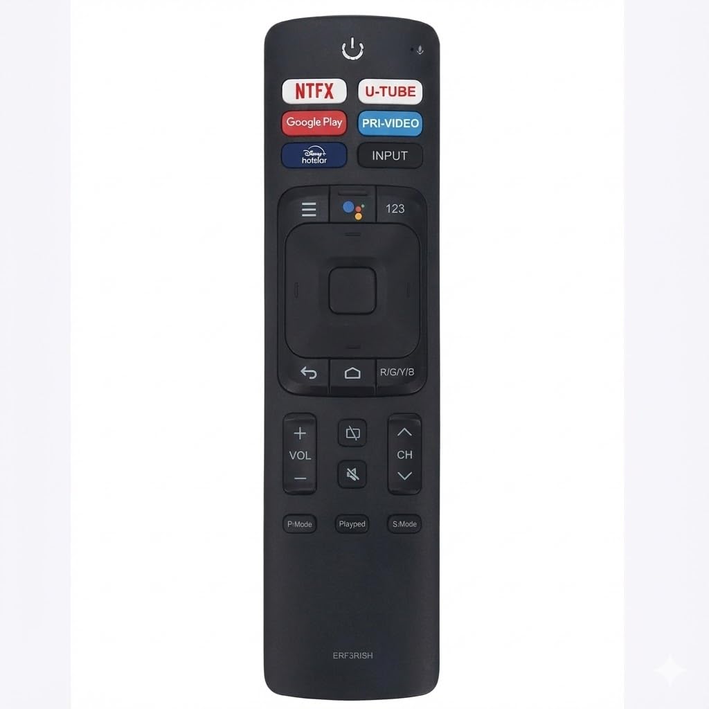 SV Remote Control Compatible with Hi-Sense U6G Series 139 cm (55 inch) QLED Ultra HD (4K) Smart Android TV with Full Array Local Dimming (55U6G) (Without Voice)-image-30