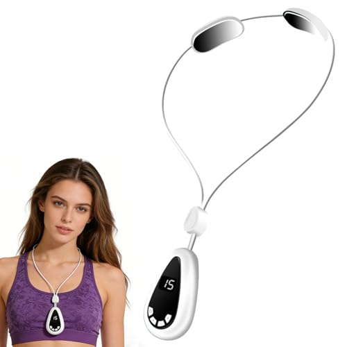#VerdientProvisionen<br>EMS Nackenmassagegerät Lymphdrainage Nackenmassage Gerät mit 3 Wärmetherapie 6 Modi 15 Intensitätsstufen Tragbares Elektrisches Massagegerät für Zuhause Büro Reise