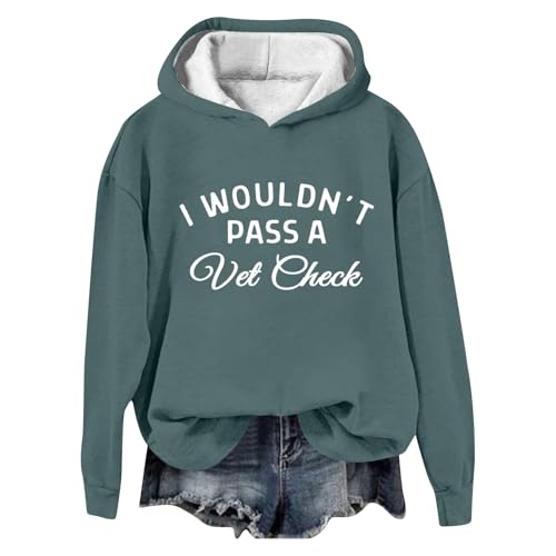 Image of Generisch Casual Hoodie with Letter Print for Men and Women, Loose Fit Pullover Made of Soft Cotton Blend, Ideal for Casual and Daily Life, Plus Sizes up to 5XL, Green, M