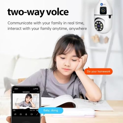 Maizic Smarthome Ultra Convenient Indian Bulb Holder Indoor Security HD 5MP CCTV WiFi Bulb Camera w/PTZ Upto 128GB SD Card Support, Color Night Vision, Two-Way Audio (Dual Camera) 7 41fYFL6Um7L