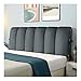 WYFDC Posteriore Molle Cuscino Cuscino del Cuneo for Il Letto Divano a Leggere Cuscino Grande Testata Cuscino Posteriore Supporto Schienale Pallet Pillow (Color : Dark Gray, Size : 200 * 60cm)