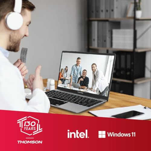 Image of Thomson Neo Metallic with Numeric Touch Pad Intel Celeron Dual Core N4020 - (4 GB /128 GB SSD /Windows 11 Home) IN-PX14C Thin and Light Laptop (14.1 inch, Silver, 1.30 kg)