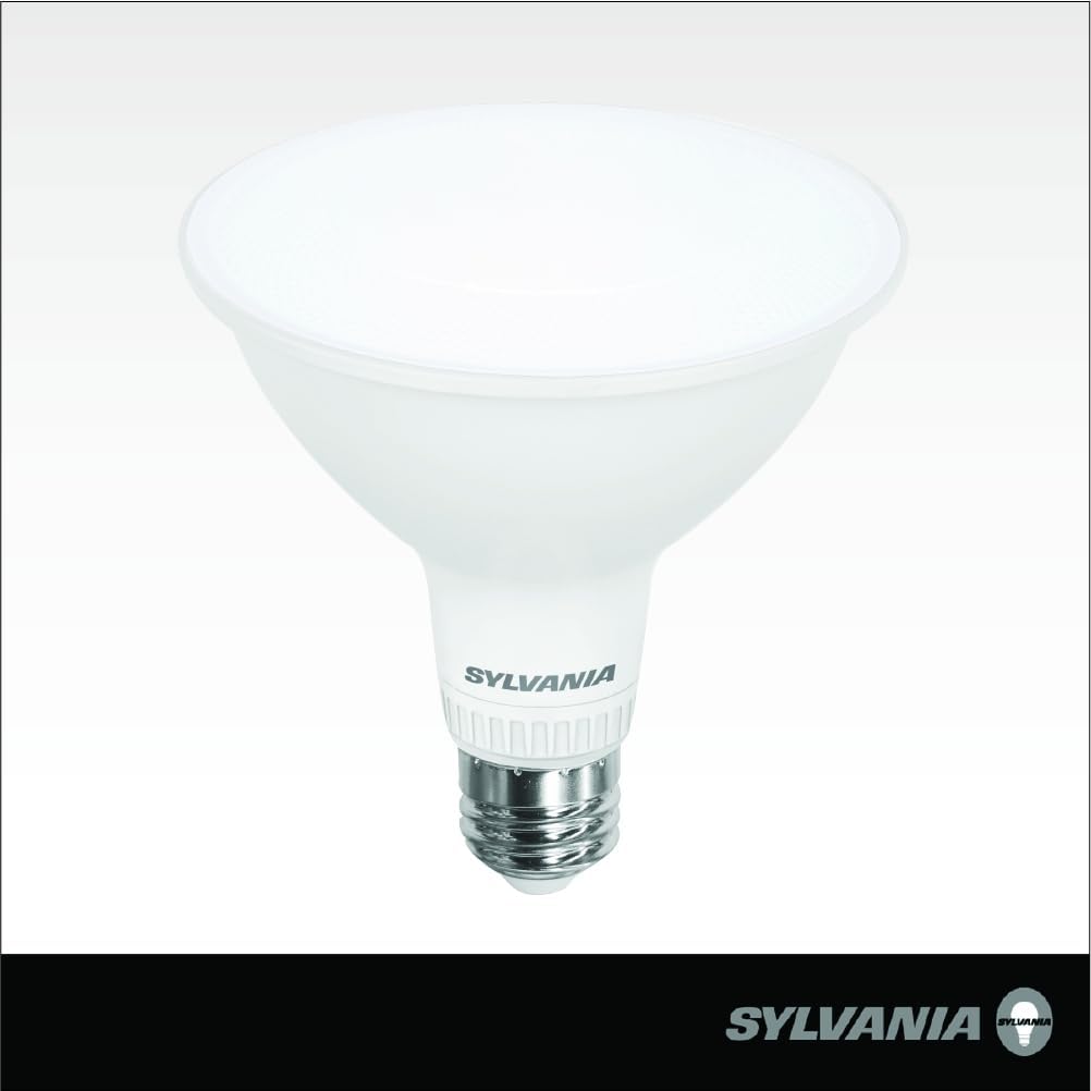 Sylvania TruWave PAR38 LED Light Bulb, 15.5W = 120W, 5 CCT Select 2700/3000 / 3500/4000 / 5000K, 40-Degree Angle, Dimmable, 1300 LMS, Clear Finish - 1 Pack (41522)