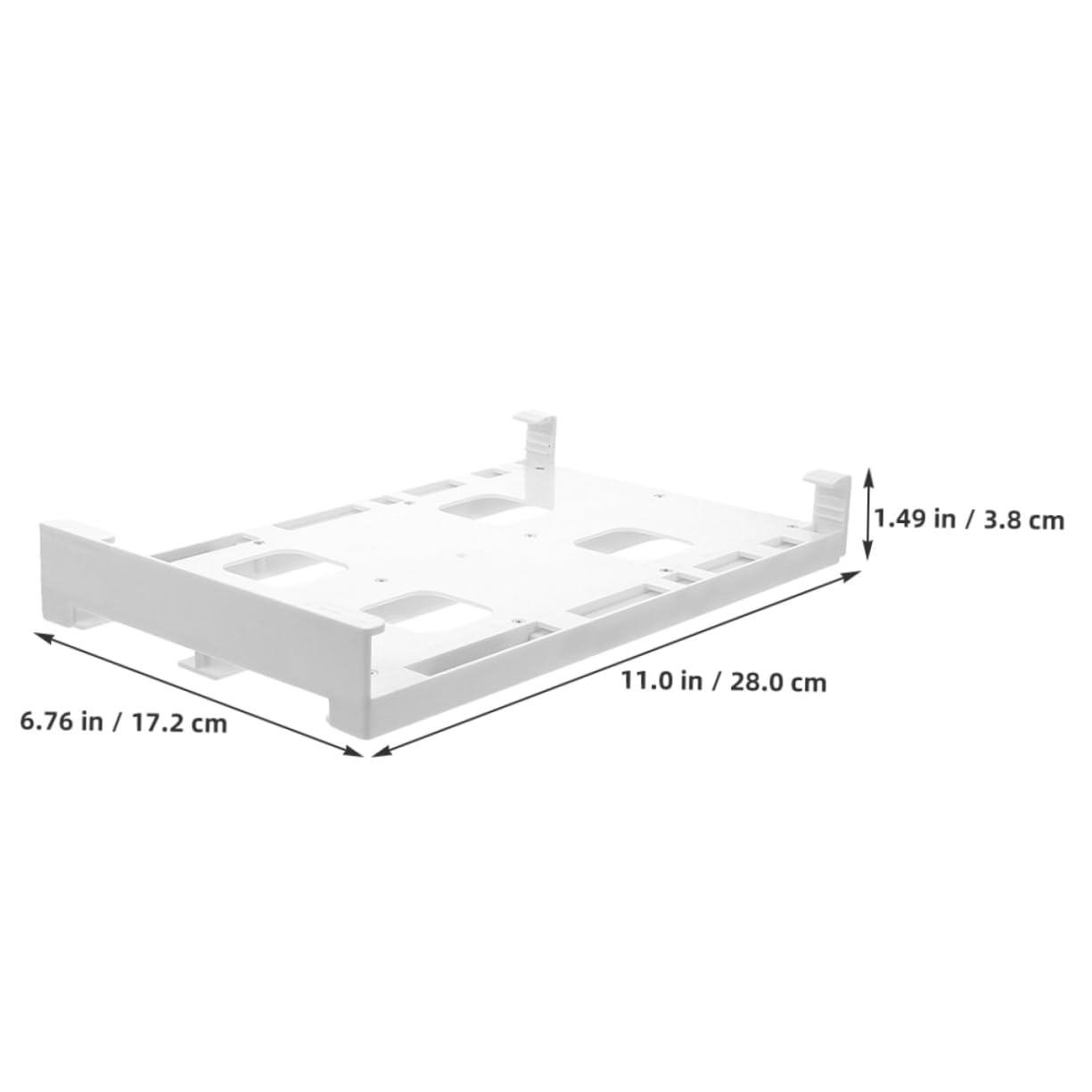 Mikikit 2pcs Dual-row Hanging Can Organizer for Diameter Soda Beer Cans Space-saving Rack for Fridge Kitchen Cabinets and Pantry Hips Material for Neat Storage
