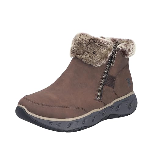 Bottines courtes Rieker M6560 marron 42 EU, l'élégance des finitions pour femme active